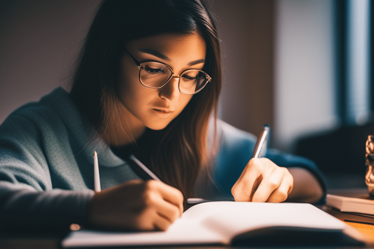 Image of a student studying for the USMLE exam